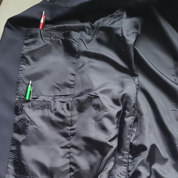 38R Tilley Endurables Travel Blazer Navy Pockets Statement Buttons - Picture 8 of 10